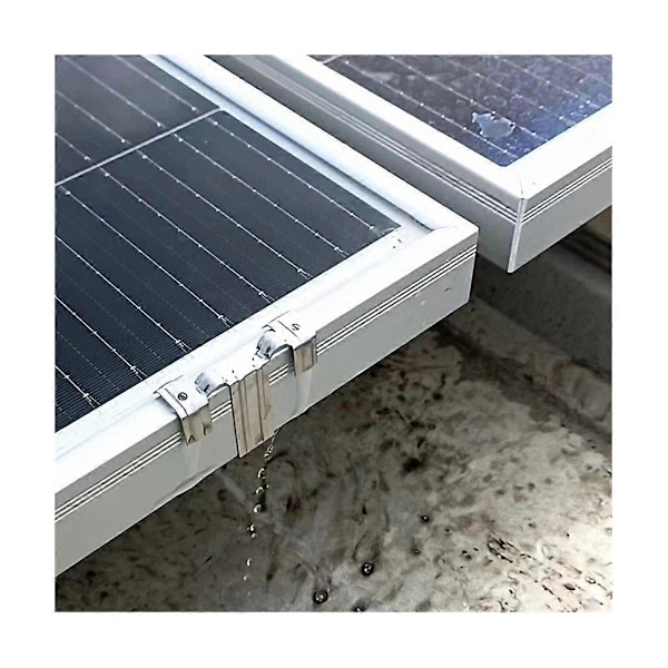 20 stk Solcellepanel Avløpsbeslag Overflateplate Solcellepanel Vann Avløps Klips for Solcellepanel Avløp 30mm