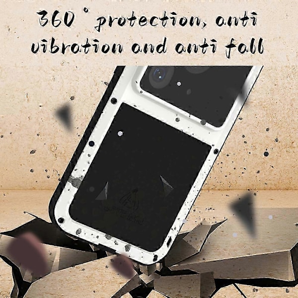 For Huawei Pura 70 Ultra Deksel Metall+Silikon Anti-Fall Telefonskall med Herdet Glass Film