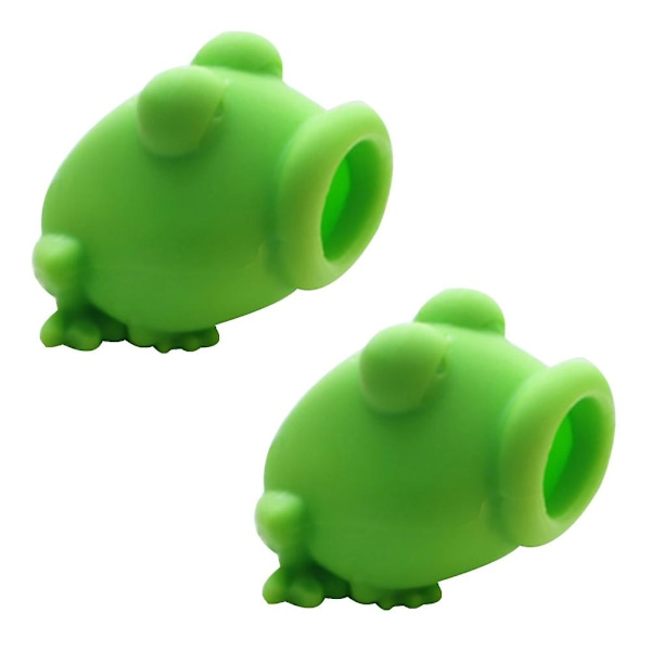 2 st Silikon Äggvite Separator Guldelare, Köksredskap - Green