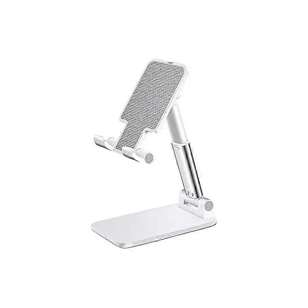 Skrivebord Mobiltelefonholder Stativ For IPhone IPad Xiaomi Justerbar Skrivebord Nettbrettholder Universell Bord Mobiltelefonstativ white