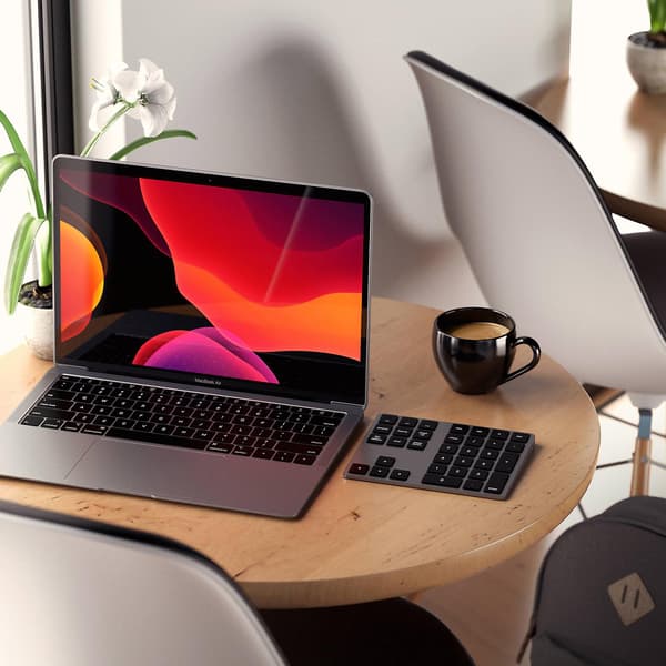 Langaton numeronäppäimistö Bluetooth-yhteydellä ja pikanäppäimillä MacOS Satechi Harmaa