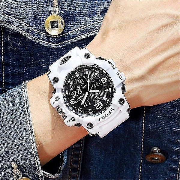 SMAEL Herr Vattentät Klocka Sport Militär Analog Kvarts Digital Armbandsur Black