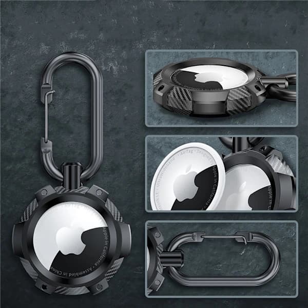 Tech-Protect Apple AirTag Holder TPU Carbon Svart
