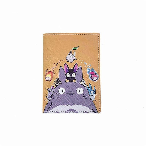 Anime Totoro Familj Resetillbehör Passfodral PU Läder Resepass Skyddsfodral Cosplay Fans Anime Kärlek Gi