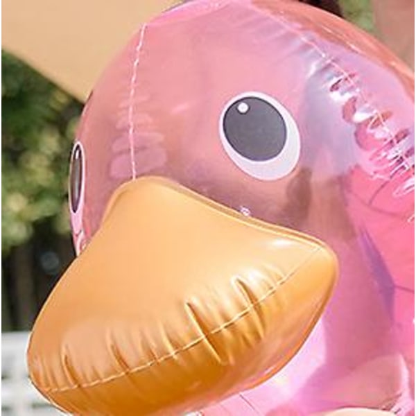 (Pink transparent duck seat) baby buoy, swimming pool buoy, baby buoy, inflatable buoy