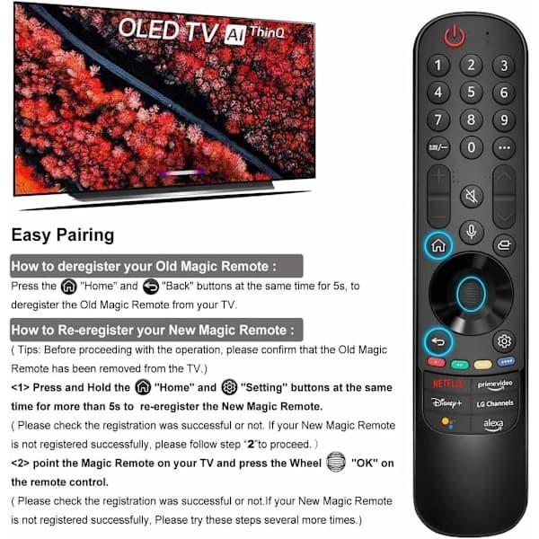 LG Magic Remote Fjernkontroll (MR22GA),A