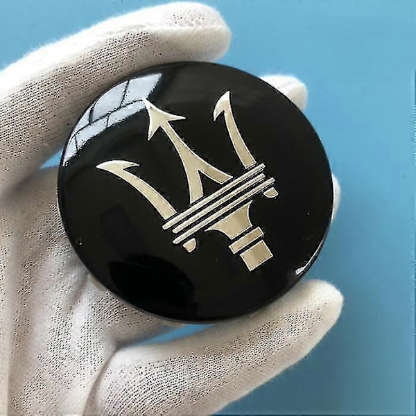 Til Maserati Hjulcenterdæksel Ghibli Geberit President Levante 60mm - Sort (pakke med fire)