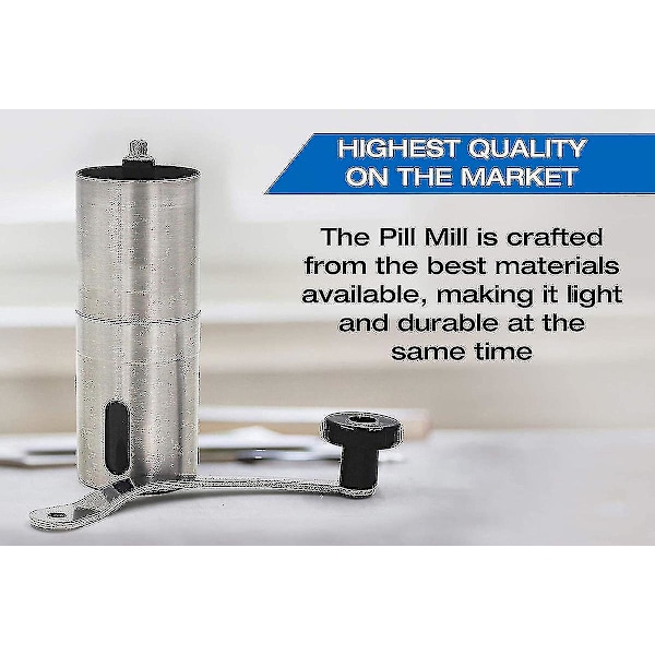 Pilleknuser - Knuser Flere Tabletter Til Et Fint Pulver - Metallisk Medisin Kvern-11