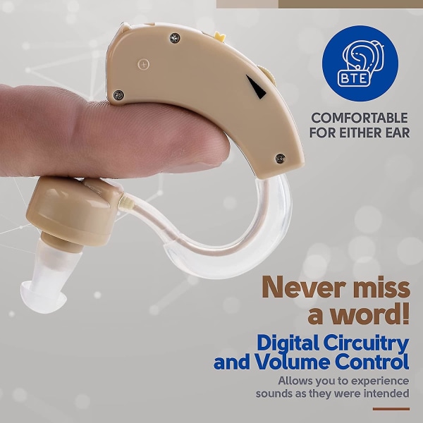 BTE bag-øret Super Mini Size Enhancer Amplificador de audicin digital: lydforstærker til forbedring af personlig hørelse