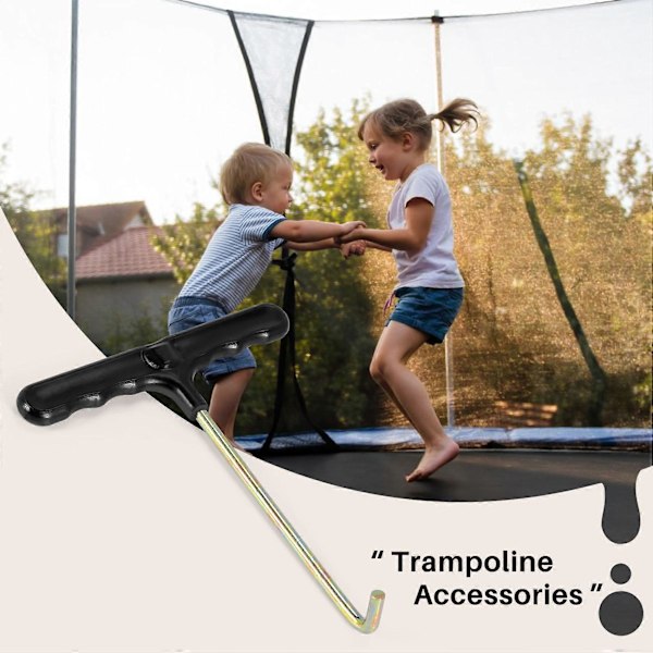 Trampolinfjäderverktyg T-Krok Fjäderdragare för att Dra en Trampolinfjäder