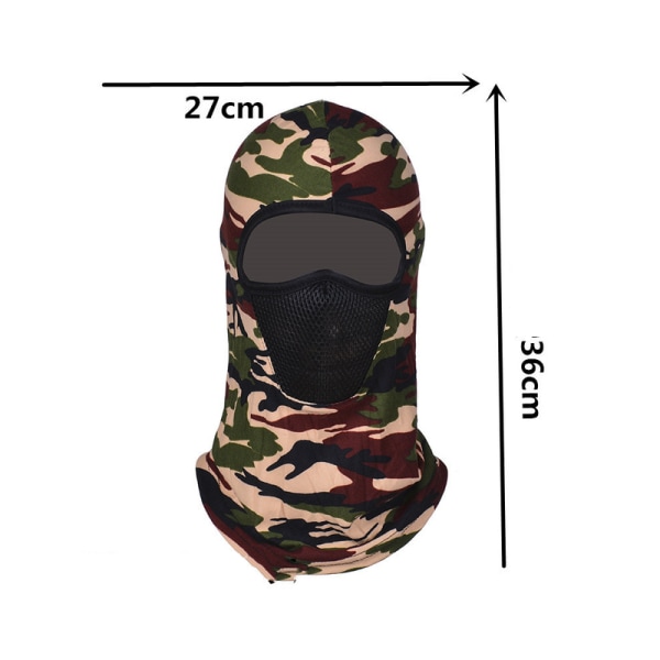 3-pack Balaclava Skidglasögon, UV-skydd, Motorcykelhalsduk