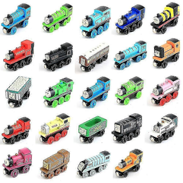 Thoma & Friends Togbane i tre Magnetiske tog Leker Dekor for småbarn Barn Motor Kjøretøy Leketog Biler for gutter jenter 6