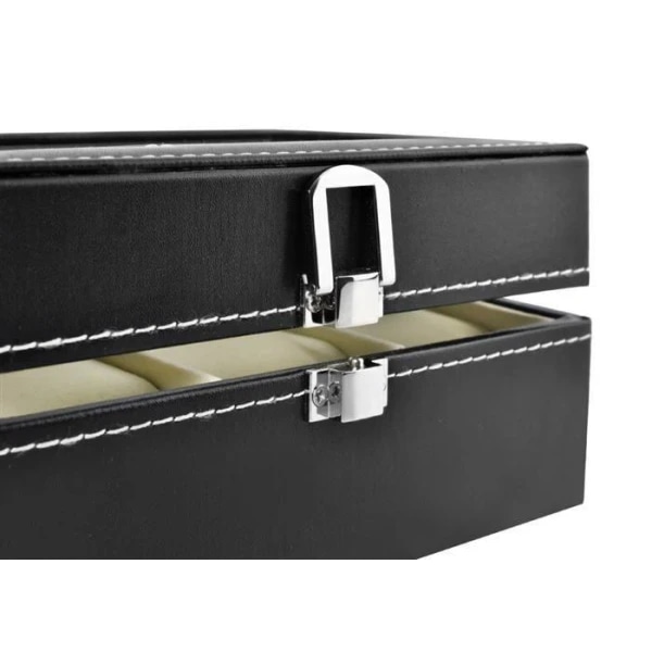 Klockbox - Klokkeeske / Eske for 3 klokker Svart