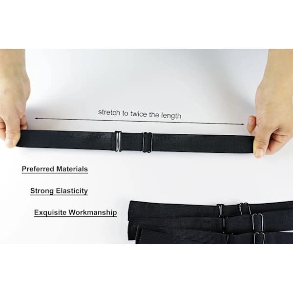6 stycken elastiska perukband, perukband, halkfria perukband, peruk DXGHC