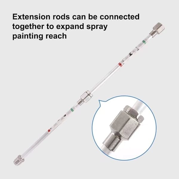 Extension Rod for Paint Sprayer, Airless, for Airless Spray Nozzle, 2 Pcs x 30 cm