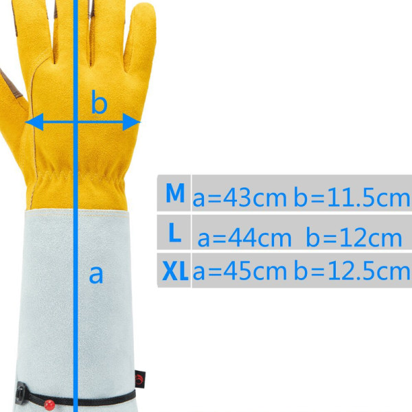 XL Puutarhan Työkäsineet Naisille/Miehille Nahkaiset Työkäsineet - Puutarhanhoito