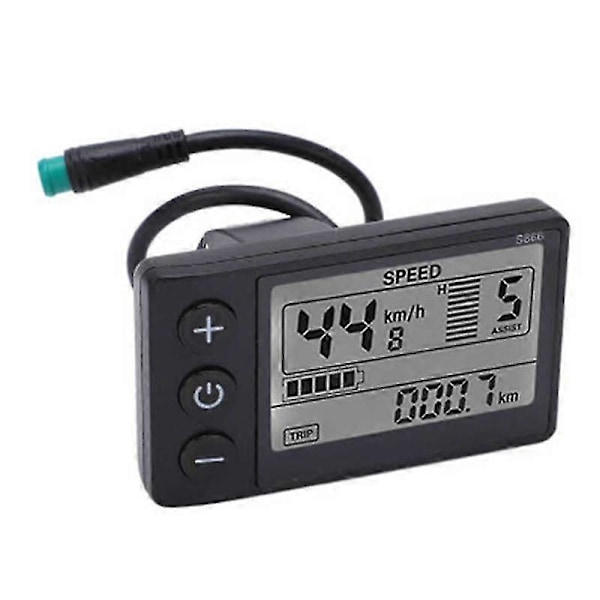 24V 36V 48V 60V Vattentät LCD-display S866 Kontrollerpanel Instrumentbräda Elcykeldisplay för Elscooter (5Pin