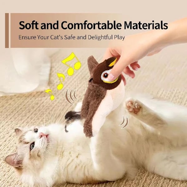 Electronic Interactive Flying Bird - Perfect Toy for Cats