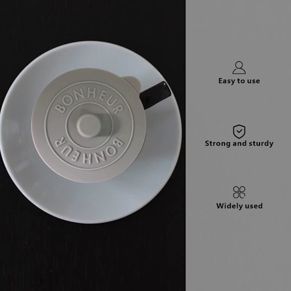 3 st Silikonlock Mattskydd Kopplock Anti-damm Muggskydd Återanvändbara Dricksglas Koppskydd för Muggar Te Kaffe Kopp