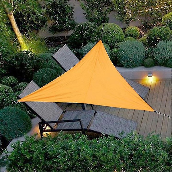 Trekantet solsejl, vandtæt baldakin til terrasse, UV-beskyttende markise til have og baghave Orange 6x6x6