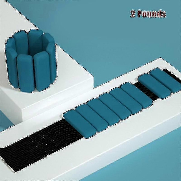 Justerbart 1/4 kg Håndleds- og Ankelvægte Sæt til Yoga, Dans, Barre & Pilates Dark Green 2 Pounds