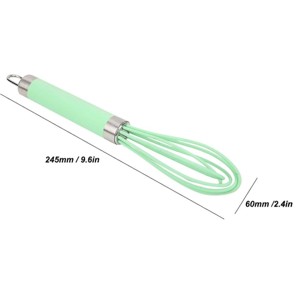 Silikonivatkain, kotitalouden manuaalinen minipallovatkain, keittiön munavispilä sekoittamiseen, vatkaamiseen, vatkaamiseen, vaahdottamiseen ja sekoittamiseen