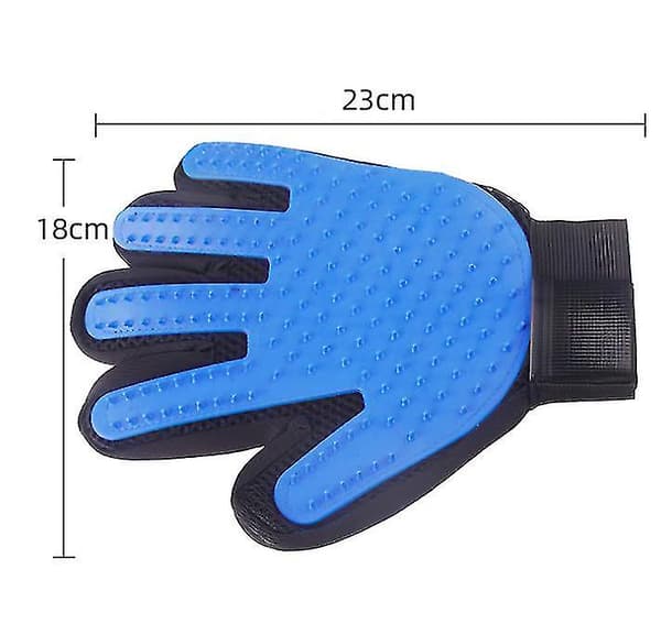Katteplejehandske til Katteuld right blue