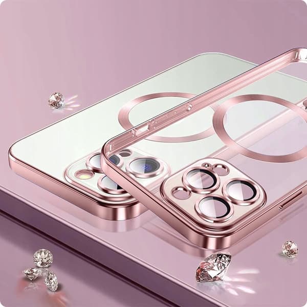 Tech-Protect iPhone 12 Deksel MagSafe MagShine Svart