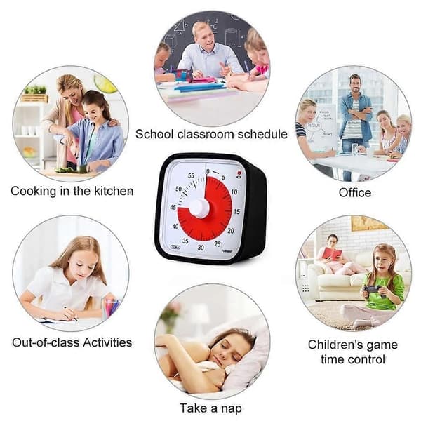 Visuell Time Timer 60 min - Det Perfekta Tidshjälpmedlet för Barn Blue
