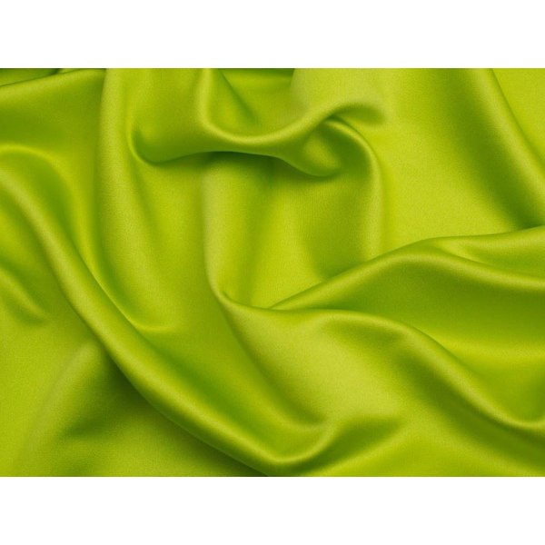 Minerva Classique Duchess Satin Tyg Limegrön - per meter Green 1