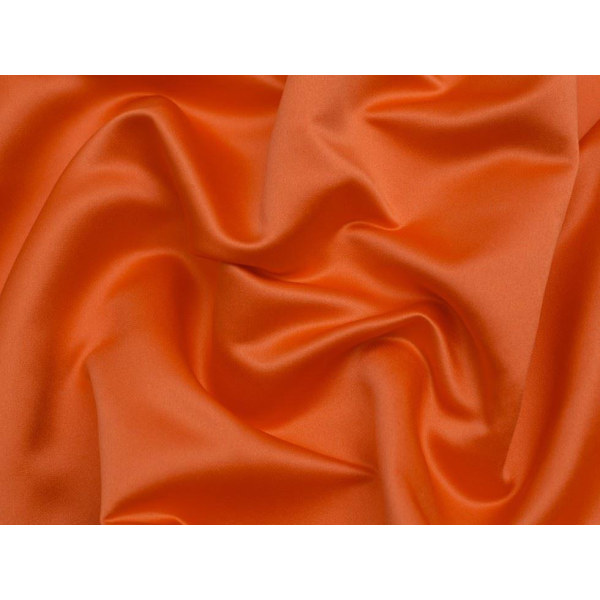 Minerva Classique Duchess Satin Tyg Tangerine - per meter Tangerine