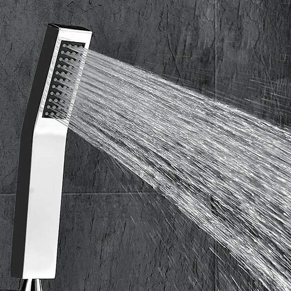 Messing håndholdt dusjhode Dusjhode Anti Limescale Vannbesparende - HøytrykksL stil sølv, krom finish