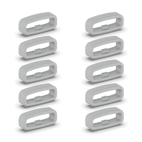 Silikoninen Kiinnitysrengas 18mm/20mm/22mm Rannekkeen Pidike Vyölenkit 10kpl Gray 18MM
