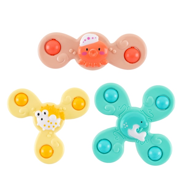 Baby sugekop roterende legetøj, 1-3 år gammelt baby badelegetøj, første fødselsdag sanselegetøj, gaver