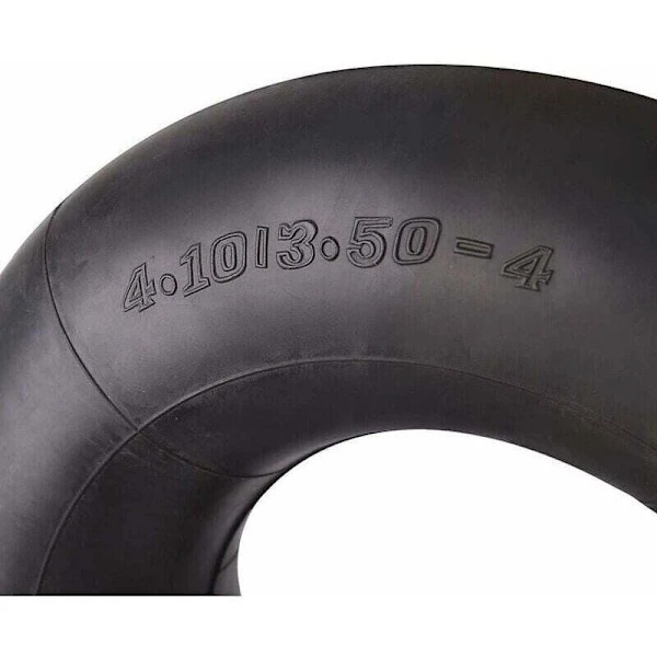 Slang 4.10/3.50-4 Innerslange med Ventilstamme for Trillebår Gressklipper Barnevogn Generator Hagevogn..