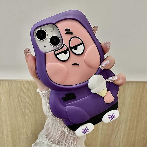 Apple-dockan Passar Till Iphone 15/14promax Mobilskal Xs/Xr Tecknad Svampbob Fyrkant Pajstjärna Patrick Star 14Pro Max