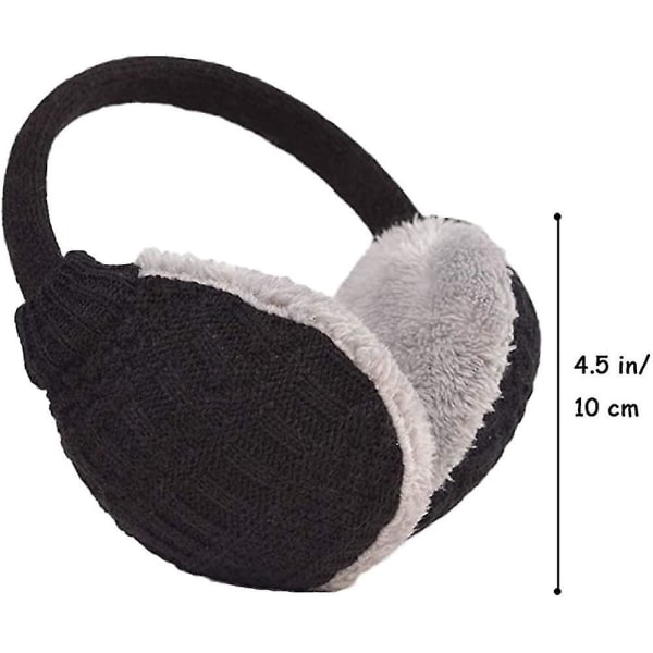 White Earmuffs Women Girls Men Ski Accessories Fluffy Foldable