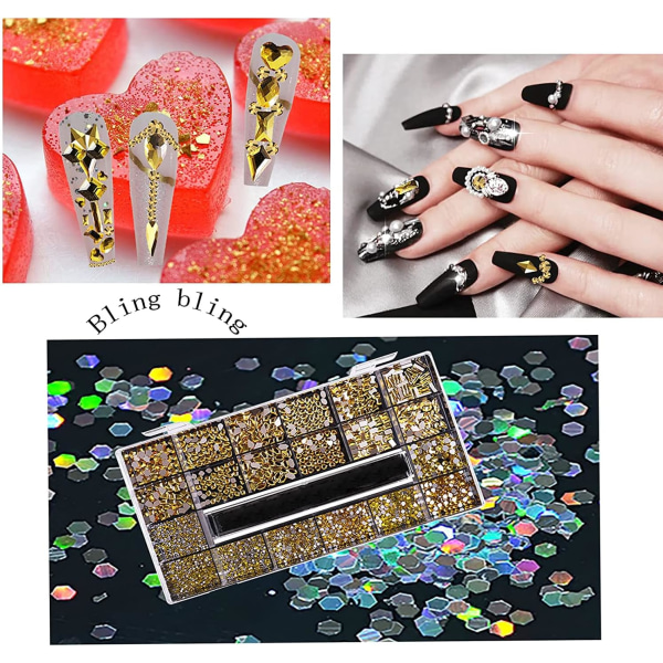 2500 stk (Sitron Gul) Negle Strass Steiner Neglekunst Nail AB