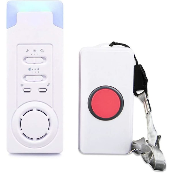 Home Alert Wireless Alarm Patient Elderly Personal Alarm System And Emergency Call Button Pager Alarm (1 In 1)
