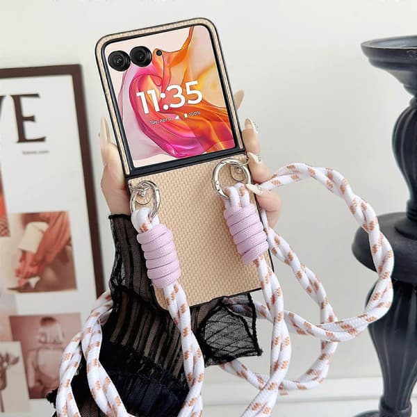 Telefoncover til Motorola Razr 50 Beige