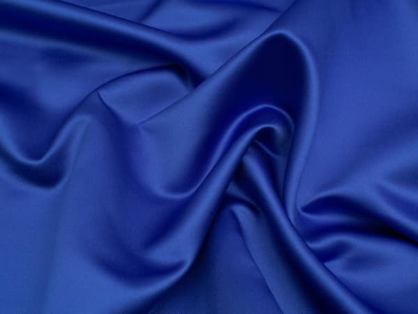 Minerva Classique Duchess Sateng Stoff Kongeblå - per meter Royal Blue