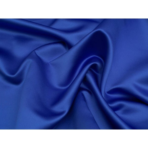 Minerva Classique Duchess Satin Tyg Kungsblå - per meter Royal Blue