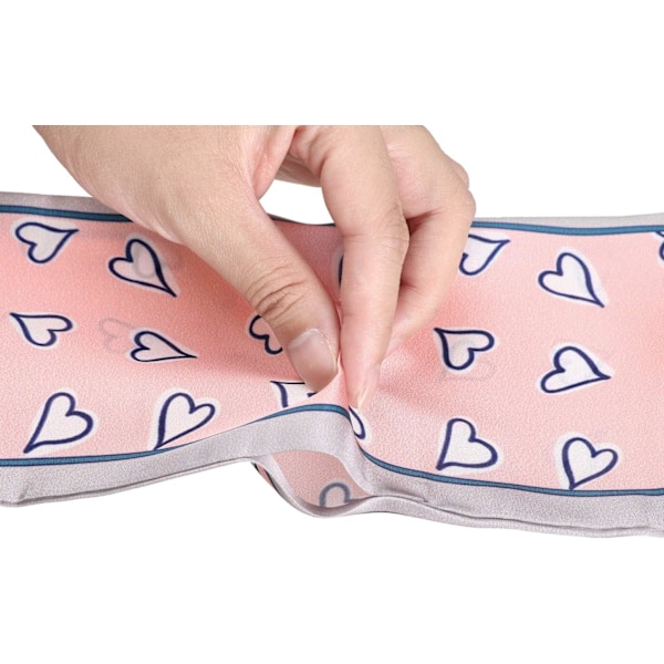 Silkkiset kapeat huivit nauha sydänkuvio pitkä hiuspanta käsilaukun koriste Pink