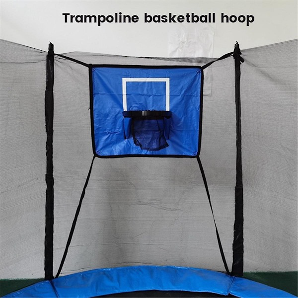 Trampolin Basketbollkorg Mål Kit, med Mini Bollar och Pump för Barn Vuxna Inomhus Utomhus Lek G