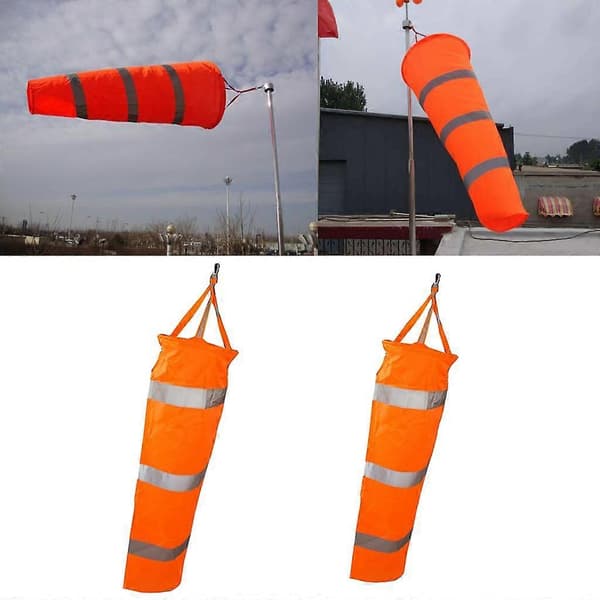 2 st Vindsocka Utomhus Vindstrumpa Reflexband Öljett A+B