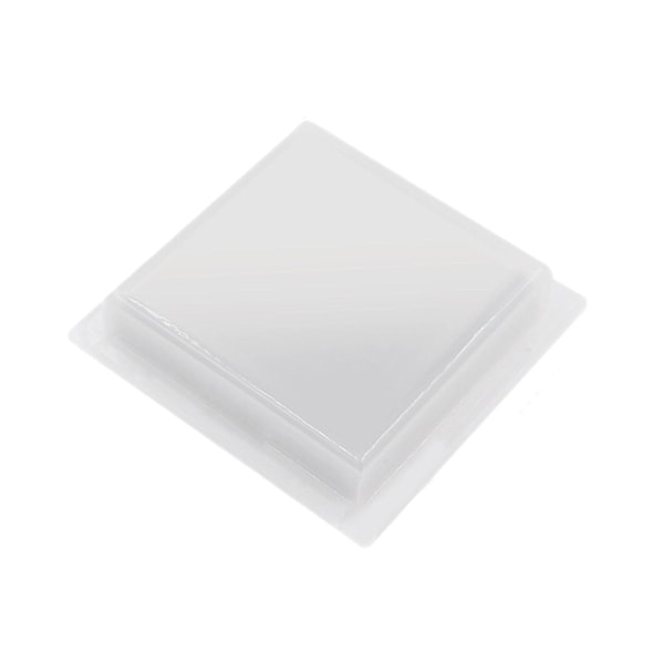 Vandtæt dækken til dørklokke, dørklokke regnslag til adgangskontrol tastatur S Sort Clear Square