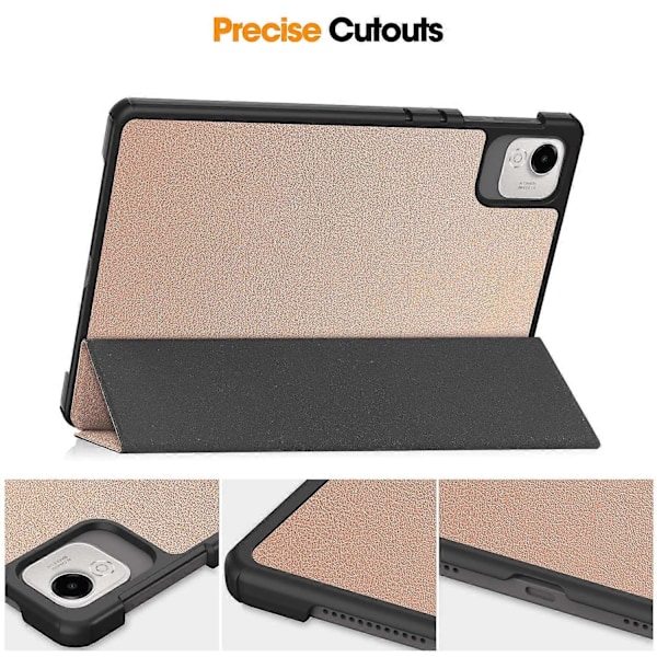 För Honor Pad X9 Pro Fodral Anti-Fall Läder Ställ Tablet Skydd - Roséguld Rose Gold