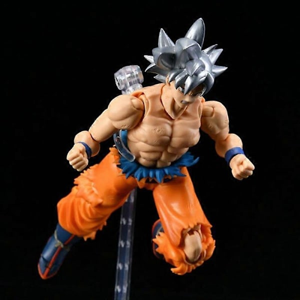 Dragon Ball Z SHF Super Vit Hårig Son Goku Actionfigur Migatte No Goku 16cm PVC Anime Samlingsmodell Figurin To with box