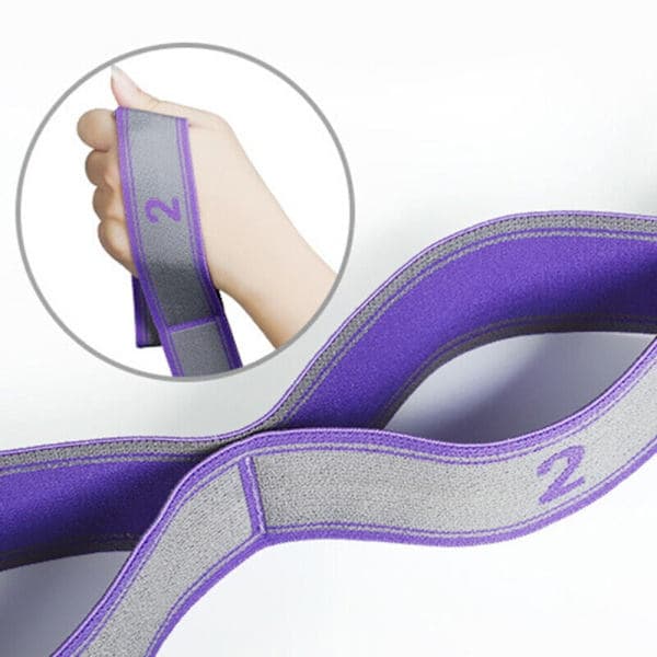 Elastiskt band Yogarep BLÅ Blue,A