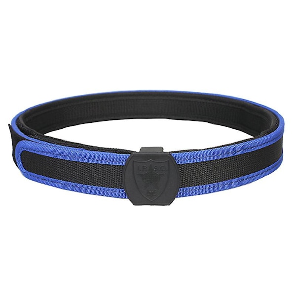 Ipsc Taktiskt Nylonbälte Militärt Midjebälte Kraftigt Träningsbälte För Utomhusbruk Belt  Blue L 130cm